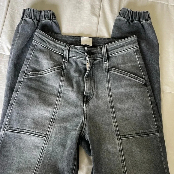 Jonathan Simkhai gray jogger denim - Picture 9 of 14